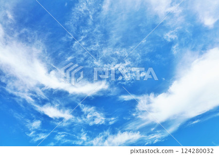 秋天天空和雲彩 秋天天空和雲彩 124280032