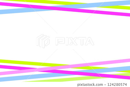 Frame, line, white background, pastel color 124280574