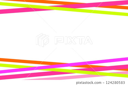 Frame, line, white background, pastel color 124280583