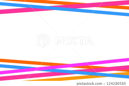Frame, line, white background, pastel color 124280585