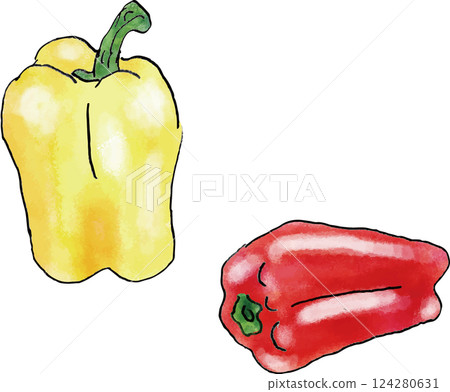 辣椒粉手繪插畫 辣椒粉手繪插畫 124280631