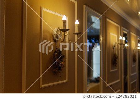 Beautiful vintage lamps in the shape of a candle 124282021
