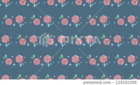 Colorful rose pattern background swatch 124282206