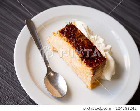 Pan de calatrava dessert served on platter 124282242