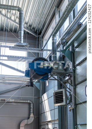 Air heating system for industrial premises, new Air heating system for industrial premises, new 124282427