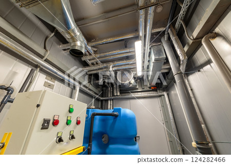 Air heating system for industrial premises, new 124282466