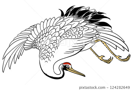 丹頂鶴-單隻 124282649