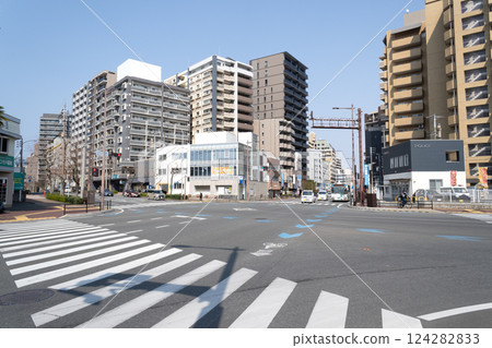 Scenery of Nakamura Daigaku intersection in Beppu, Jonan district, Fukuoka city 124282833