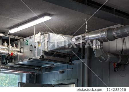 Air heating system for industrial premises, new Air heating system for industrial premises, new 124282956