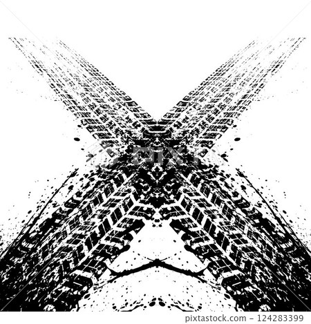 Perspective tires cross 124283399