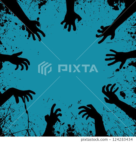 Zombie grunge hands Zombie grunge hands 124283434