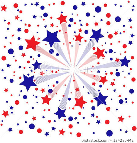 Stars fireworks background 124283442