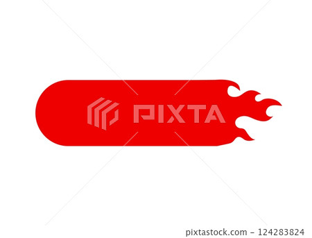 Red hot chillies in bold silhouette on white background evoke a fiery sense of heat and flavor 124283824