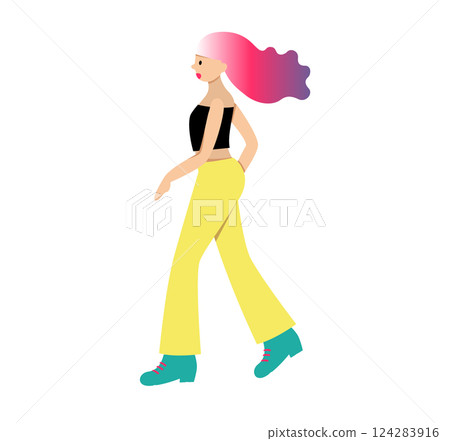 Woman skating 124283916