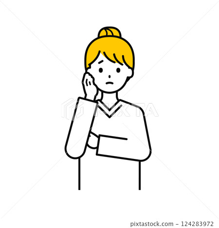 Upper body pose_simple adult woman 12 124283972