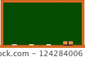 Simple chalkboard frame illustration 124284006