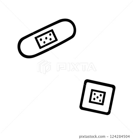 簡單膠布的插圖素材 簡單膠布的插圖素材 124284504