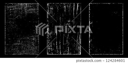 Black and white grunge. Distress overlay texture. Abstract surface dust and rough dirty wall background concept. Distress illustration simply place over object to create grunge effect. Vector EPS10. 124284601