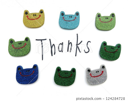 Frog handwritten characters Frog handwritten characters 124284728