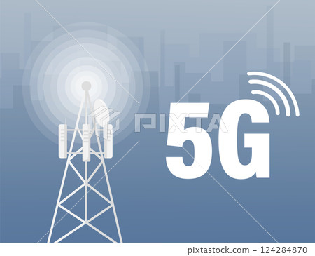 5g network technology. Abstract icon. 3d vector background. Home network. Business concept. Abstract background. Internet technology. 5g network technology. Abstract icon. 3d vector background. Home network. Business concept. Abstract background. Internet technology. 124284870