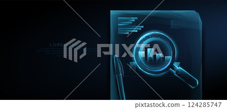 Futuristic Data Analysis and Business Report Visualization Futuristic Data Analysis and Business Report Visualization 124285747