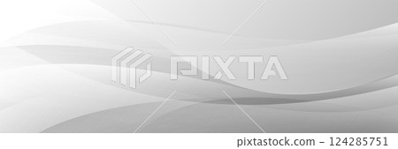 Gray Abstract Background with Smooth Flowing Waves 124285751