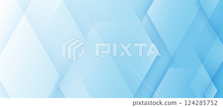 Light Blue Abstract Geometric Background with Overlapping Shapes 124285752