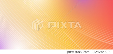 Colorful Gradient Abstract Background with Curved Lines 124285802