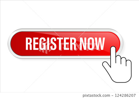Register now for web advertising design. Subscribe button. Modern design. Register now for web advertising design. Subscribe button. Modern design. 124286207