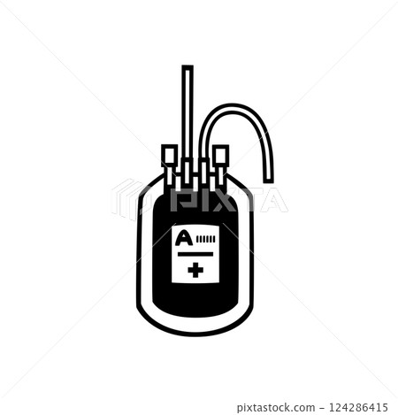 Simple blood transfusion illustration material Simple blood transfusion illustration material 124286415