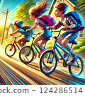 Cycling brothers 124286514