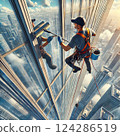 High-rise building cleaner 124286519