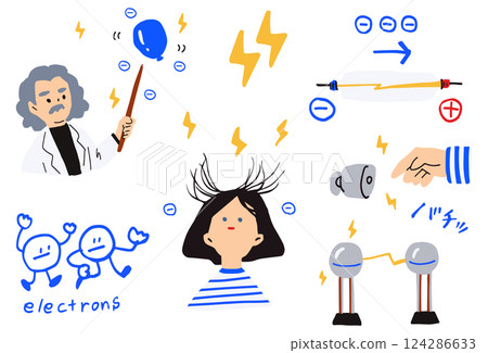靜電概念圖 124286633
