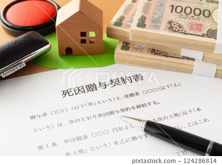 Prepared by death gift contract 124286814