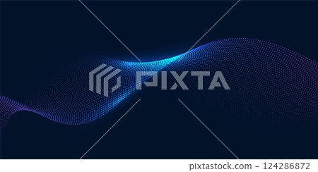 Abstract technology background, data, and curves are arranged in a row, showing the use of technology to store, process, and analyze efficiently, helping businesses grow and create value quickly. 124286872