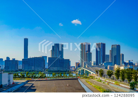 Image of Toyosu cityscape Image of Toyosu cityscape 124288095