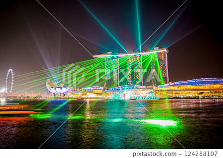 Night view of Marina Bay Sands Night view of Marina Bay Sands 124288107