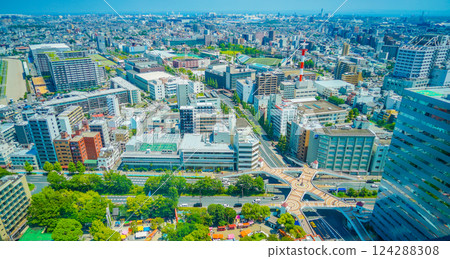 川崎市中心的街景 川崎市中心的街景 124288308