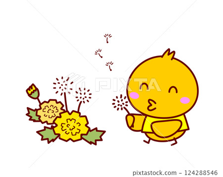 小雞和蒲公英 小雞和蒲公英 124288546