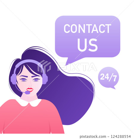 Contact us envelope people. Landing page. Modern advertising for concept design. Online communication. Digital marketing illustration. Customer service. Contact us envelope people. Landing page. Modern advertising for concept design. Online communication. Digital marketing illustration. Customer service. 124288554