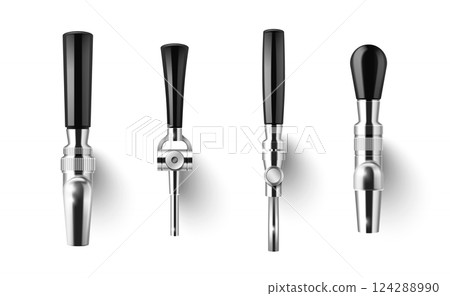 Beer tap handles set 124288990