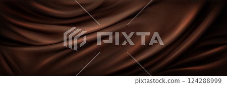 Liquid chocolate swirl texture 124288999