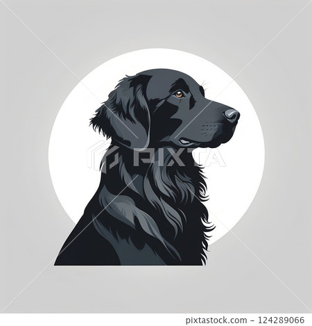 Flat-Coated Retrievers are excellent hunting dogs 124289066