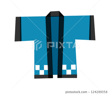 Illustration of a happi coat Festival Summer festival Costume Japanese Event Tradition Haori Traditional Japan Clothes Japanese clothing 124289358