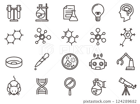 Science icons 01 Science icons 124289682