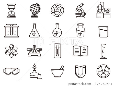 Science icons 04 Science icons 124289685