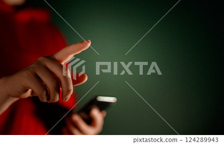 Woman is sleeping in her bedroom Woman is sleeping in her bedroom 124289943