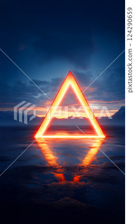 A triangle emerges in nature A triangle emerges in nature 124290659