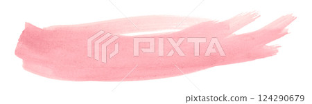 pink brush isolated on transparent background 124290679
