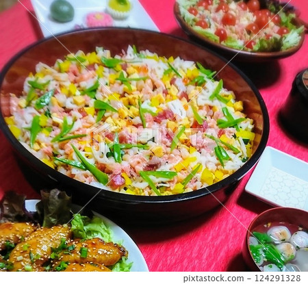 ◆Traditional Events◆Chirashi Sushi for Hinamatsuri/Japanese Dining 124291328